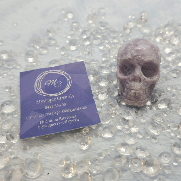 Lepidolite Skulls