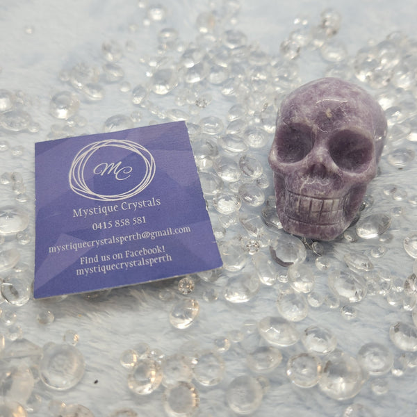 Lepidolite Skulls