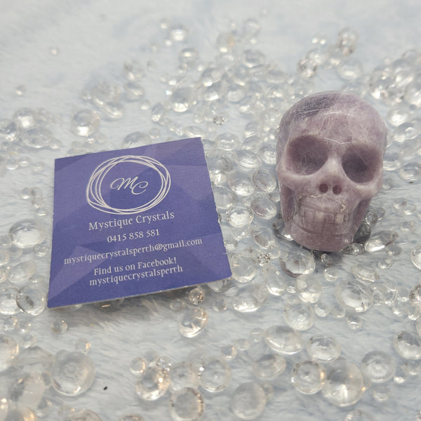 Lepidolite Skulls
