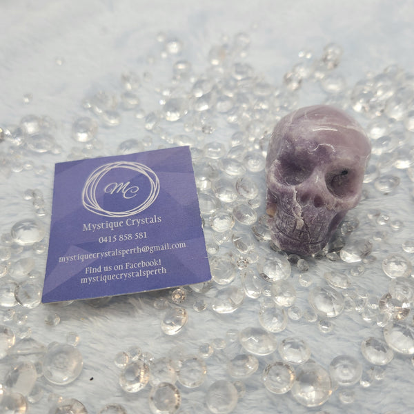 Lepidolite Skulls