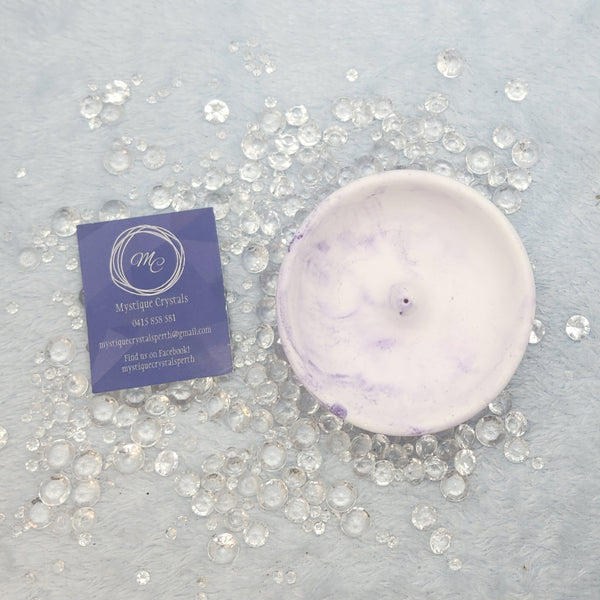 Clay Marbled Incense Holders