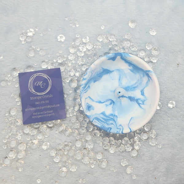 Clay Marbled Incense Holders