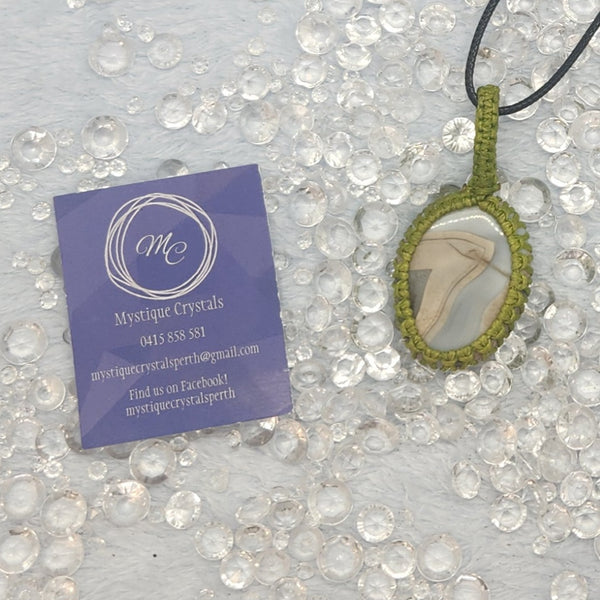 Macrame Framed Pendants