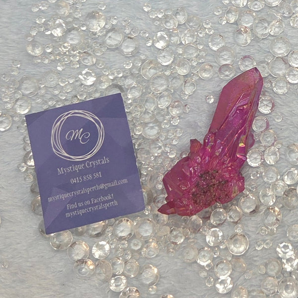 Pink Aura Quartz Cluster
