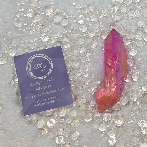 Pink Aura Quartz Cluster