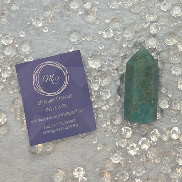 Amazonite & Smoky Quartz Tower