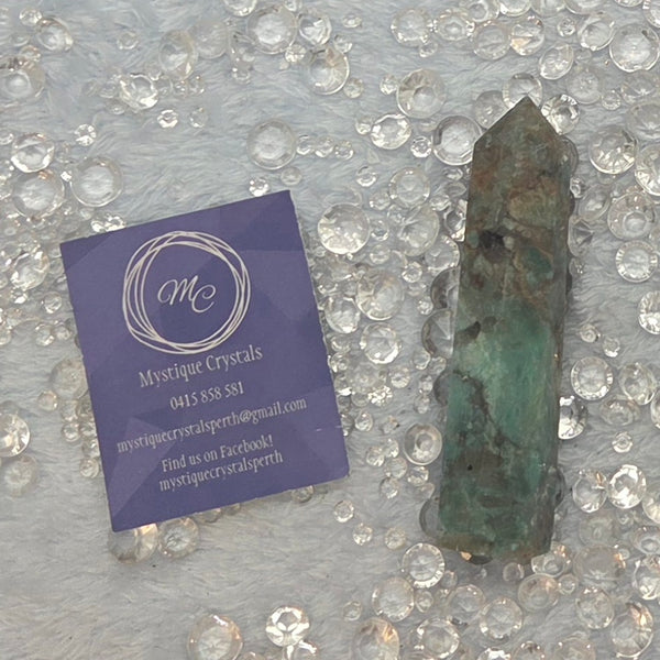 Amazonite & Smoky Quartz Tower