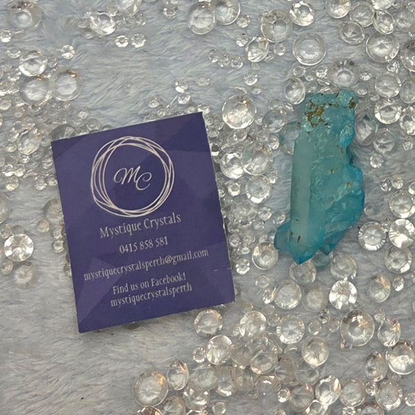 Aqua Aura Quartz Cluster
