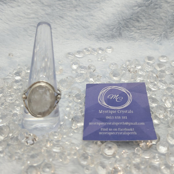 Clear Quartz Sterling Silver Rings
