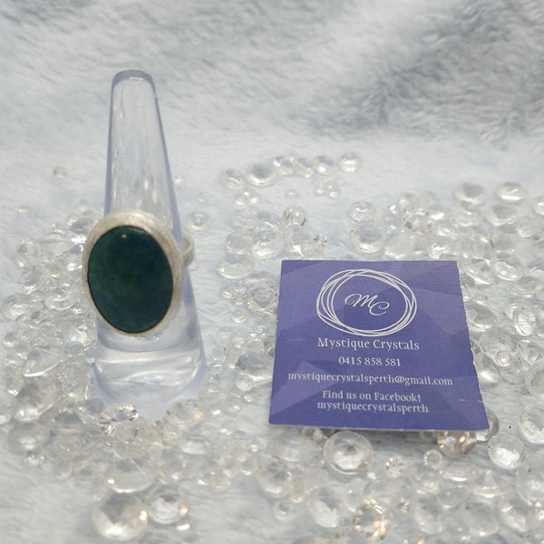 Chrysocolla Sterling Silver Ring