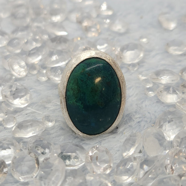 Chrysocolla Sterling Silver Ring