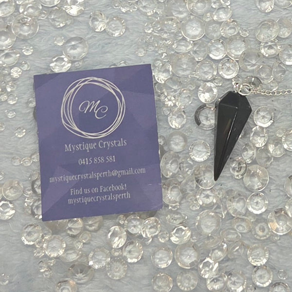 Black Obsidian Pendulums