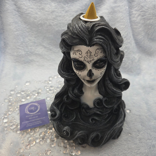 Female Day of the Dead Backflow Burners