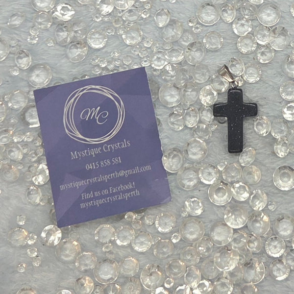 Blue Goldstone Pendants