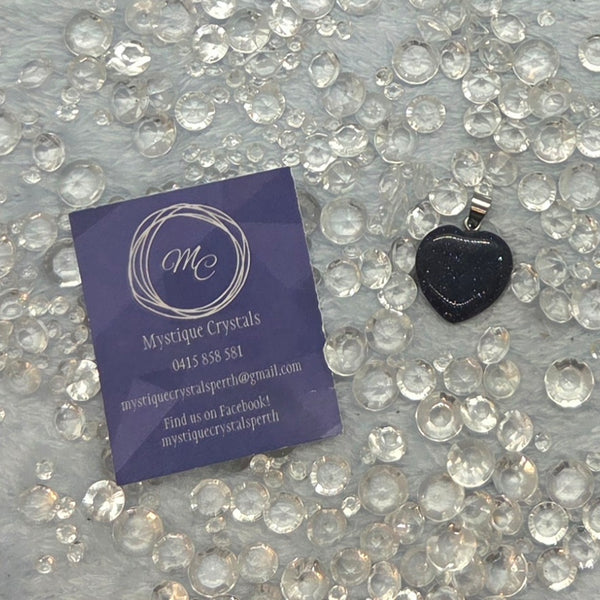 Blue Goldstone Pendants