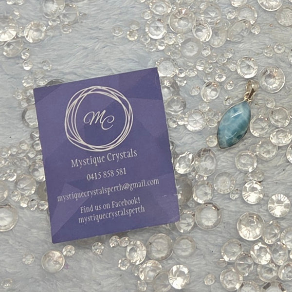 Larimar Sterling Silver Pendants