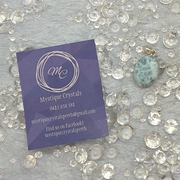 Larimar Sterling Silver Pendants