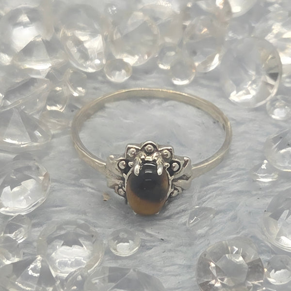 Tiger's Eye Sterling Silver Ring