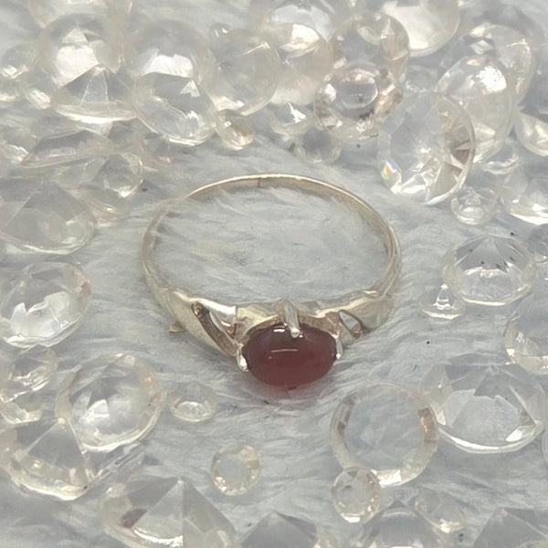 Carnelian Sterling Silver Ring