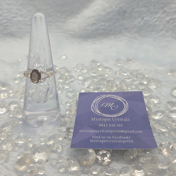 Smoky Quartz Sterling Silver Ring