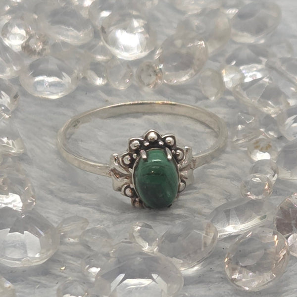 Malachite Sterling Silver Rings