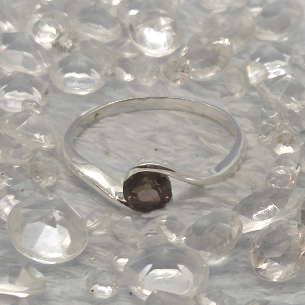 Smoky Quartz Sterling Silver Rings