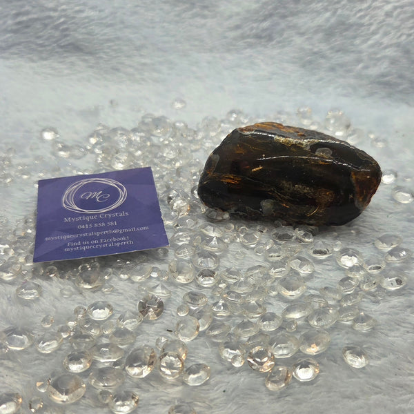 Blue Amber Piece