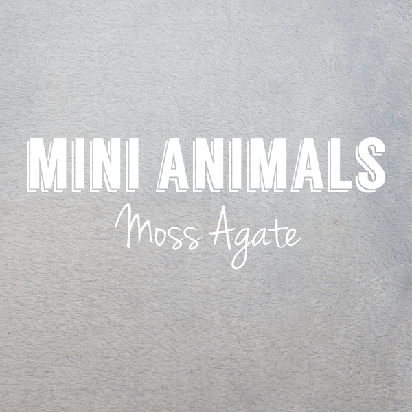 Moss Agate Mini Animals