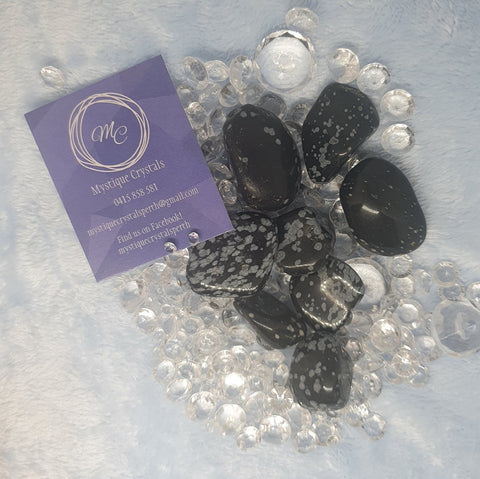 Snowflake Obsidian Tumble Stones