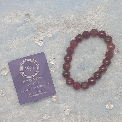 Ruby Zoistite Beaded Bracelets