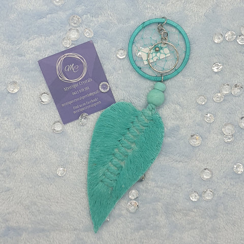 Dreamcatcher Leaf Keyring