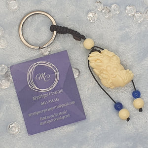 Ivory Stone Pixiu Keyrings