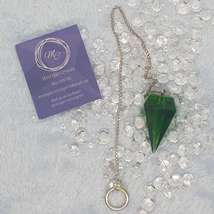 Green Obsidian Pendulum