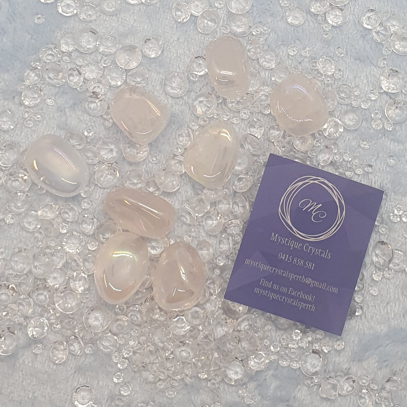 Rose Aura Quartz Tumble Stones