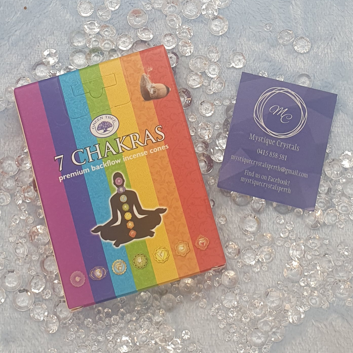 7 Chakras Backflow Incense Cones