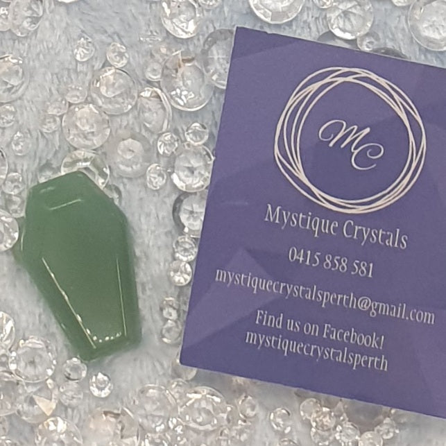 Mini Adventurine Coffin