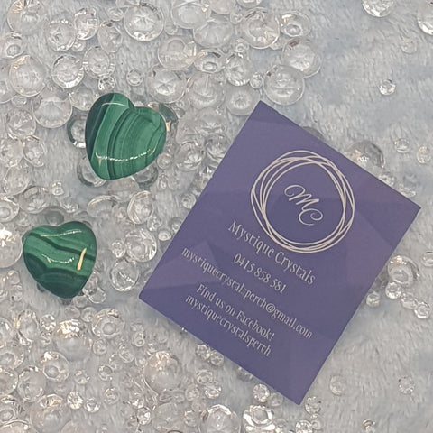 Malachite Mini Hearts