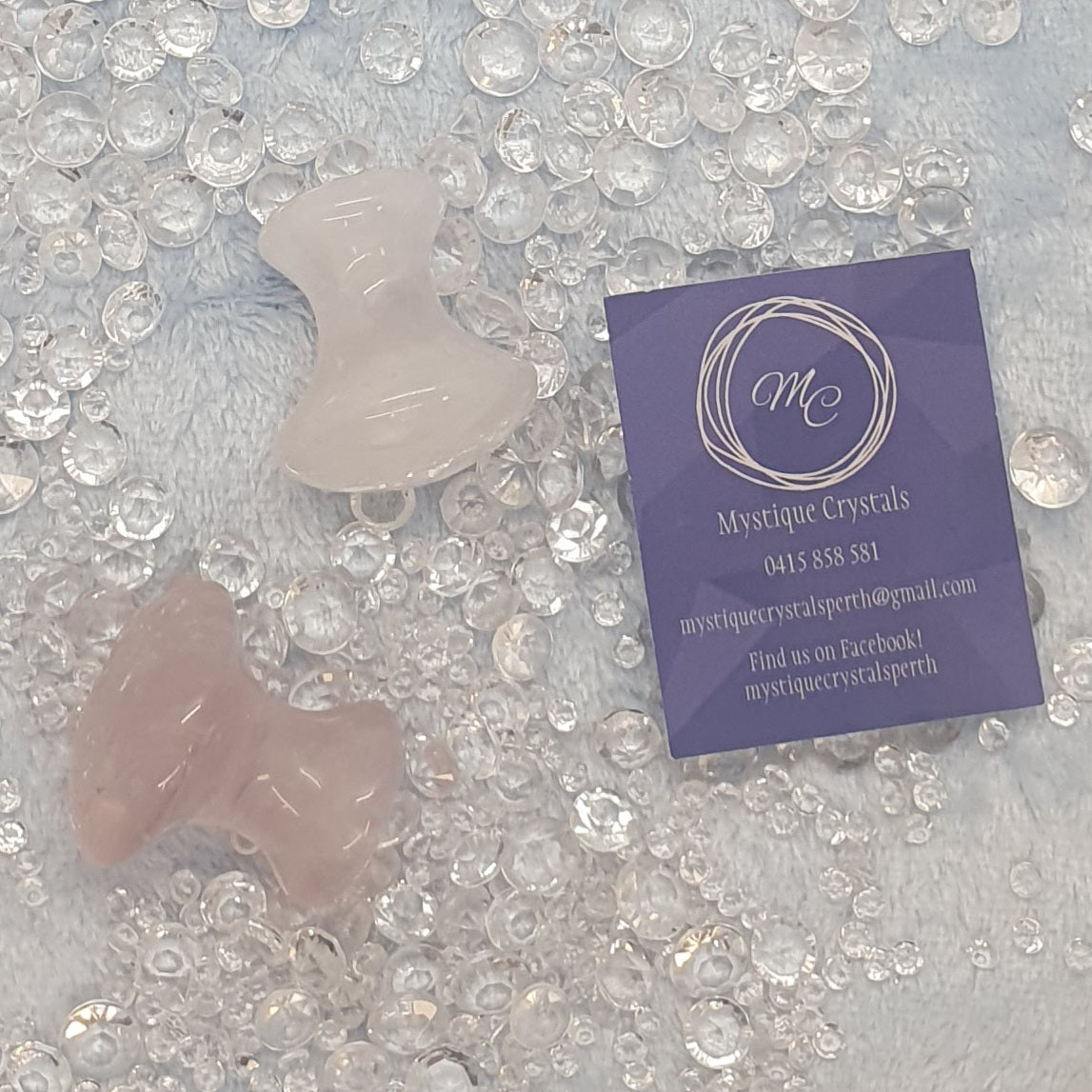 Rose Quartz Mushroom Gua Sha