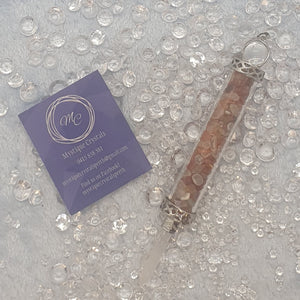 Carnelian Chips Pendulum Wand