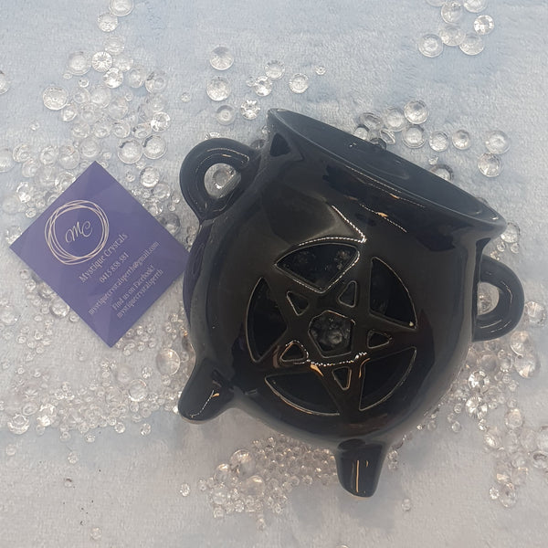 Pentagram Cauldron Oil Burner