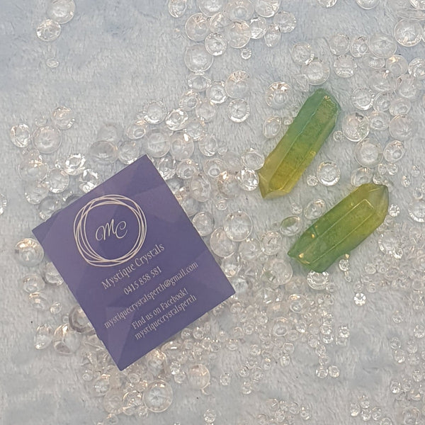 Apple & Sunshine Aura Quartz Points