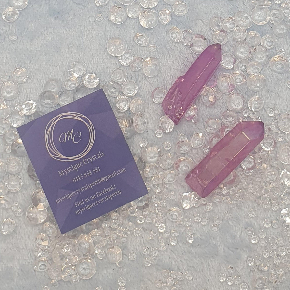 Purple Aura Quartz Points