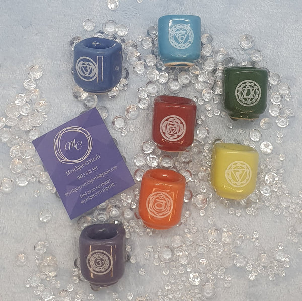 Chakra Spell Candle Holders