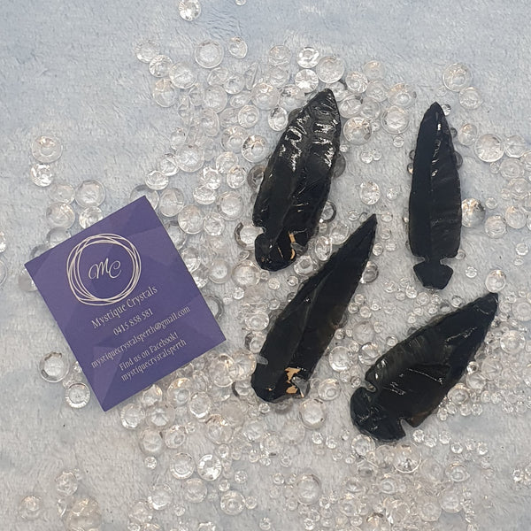 Black Obsidian Arrowheads