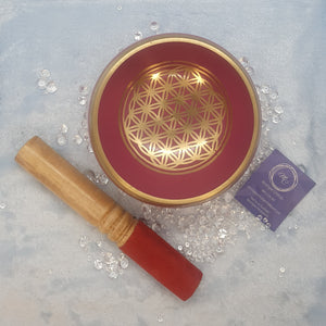 Pink Flower of Life Singing Bowl