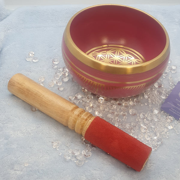 Pink Flower of Life Singing Bowl