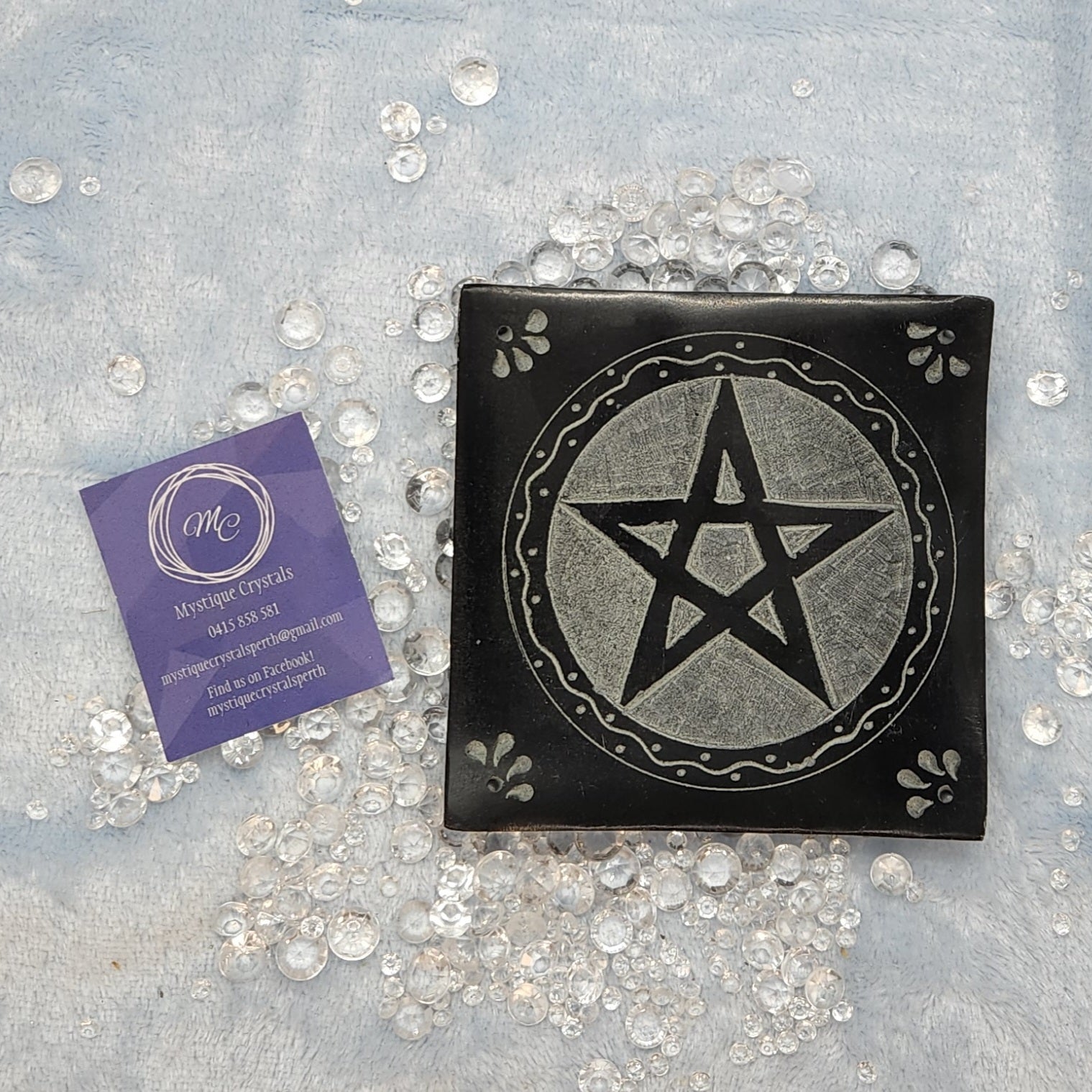 Soapstone Pentacle Incense Holder