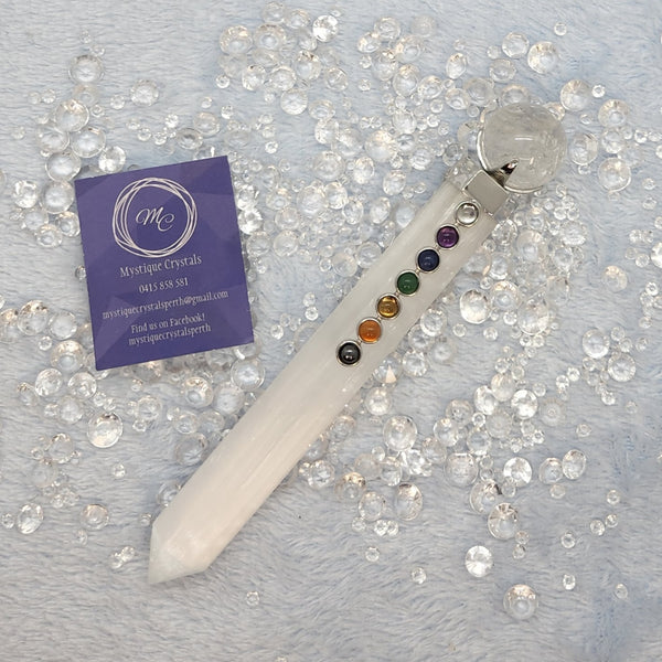 Selenite Healing Wand