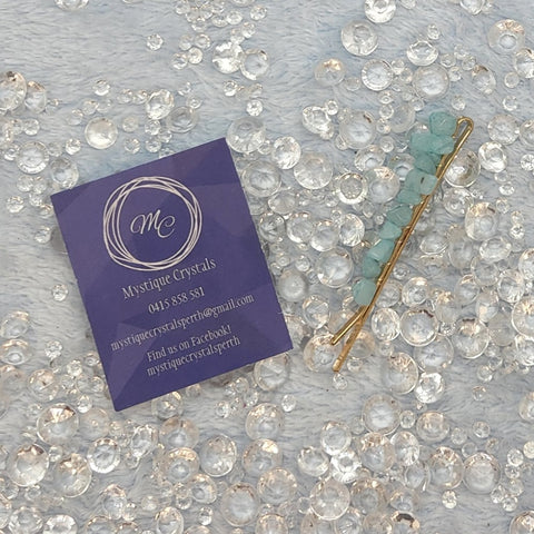 Gemstone Chip Bobby Pins