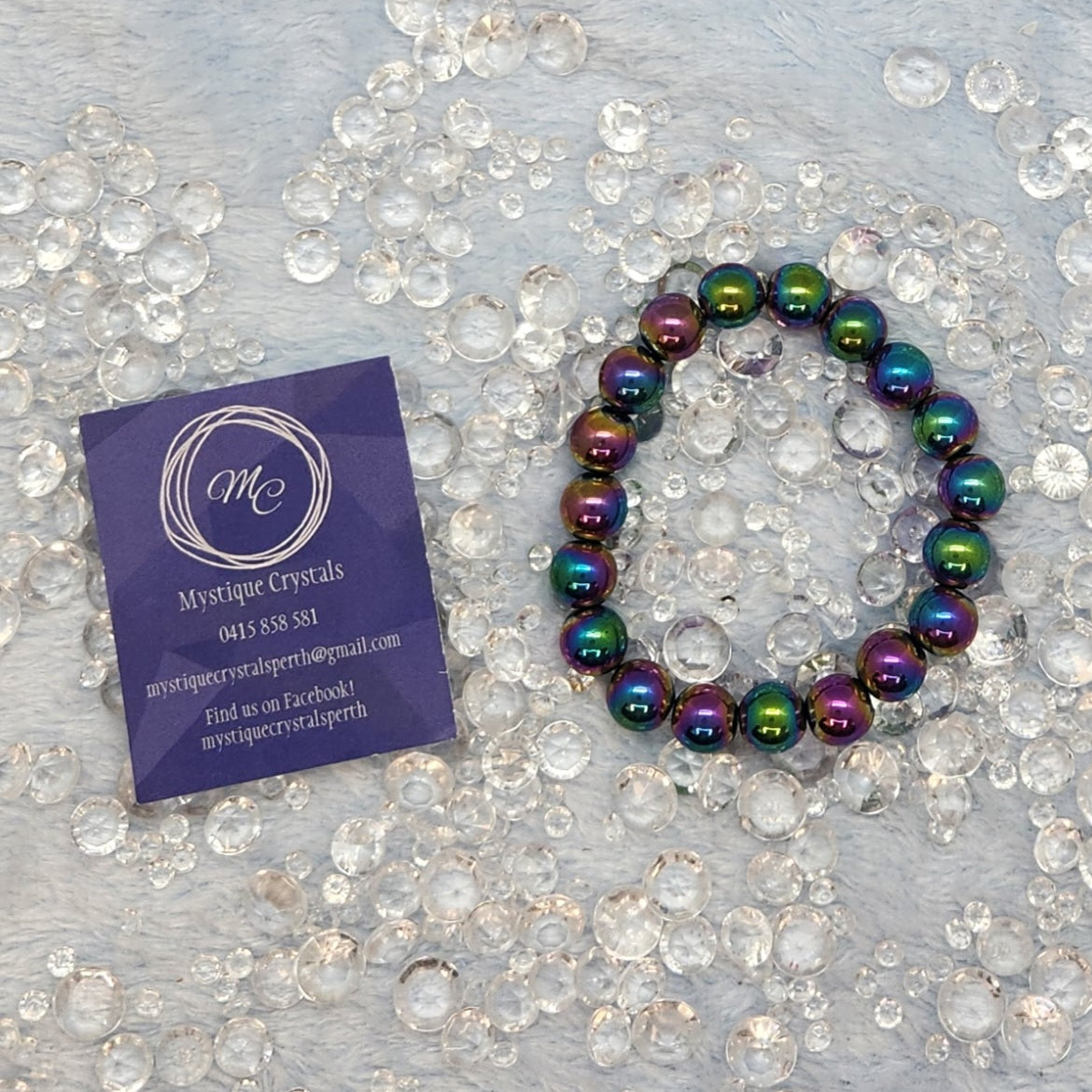 Rainbow Hematite Beaded Bracelets